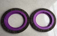 Poids léger en nylon de roue de brosses de poils de PE de PVC pour des pièces de machines de Stenter